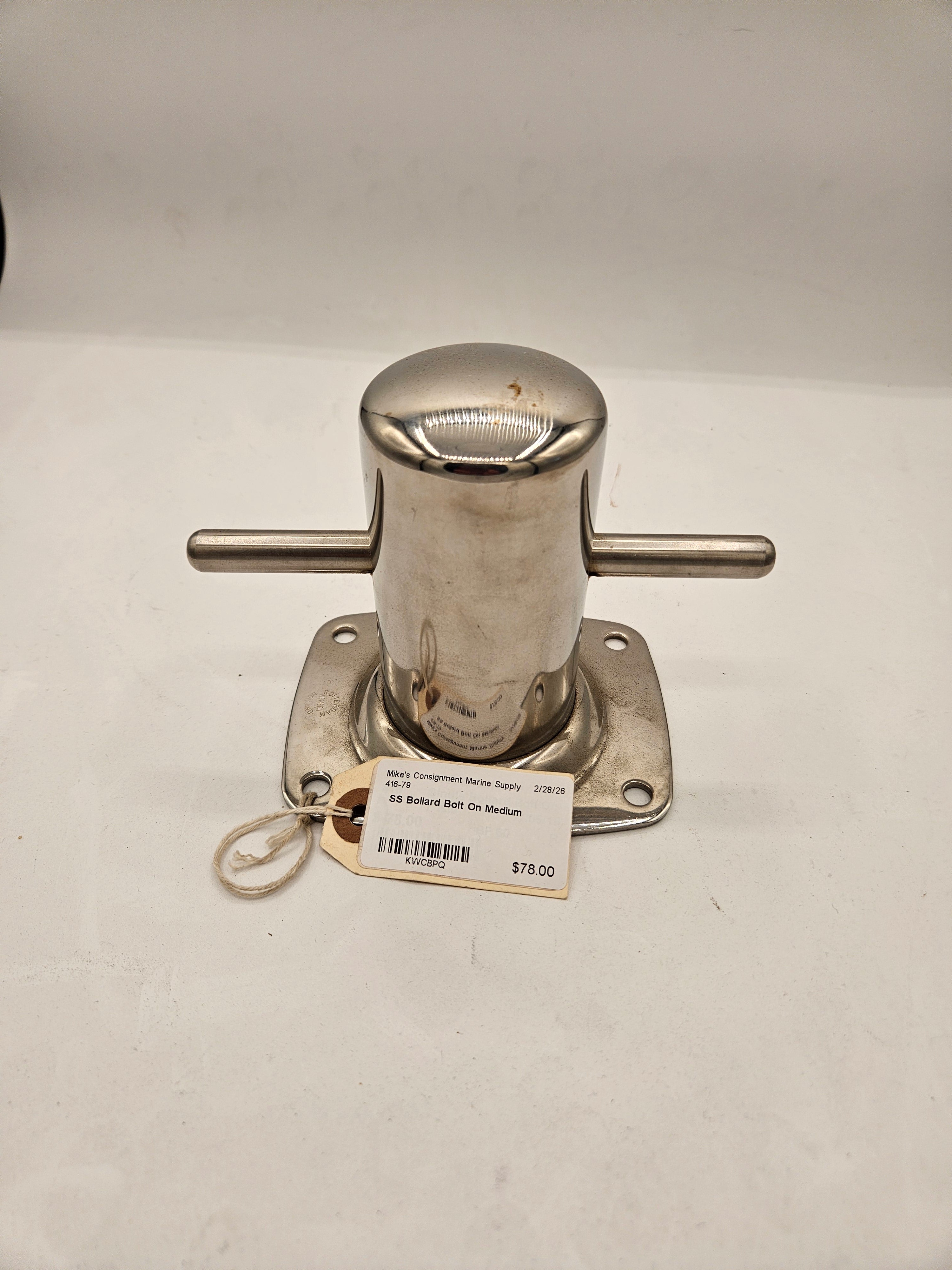 Bollard SS Bolt On Medium