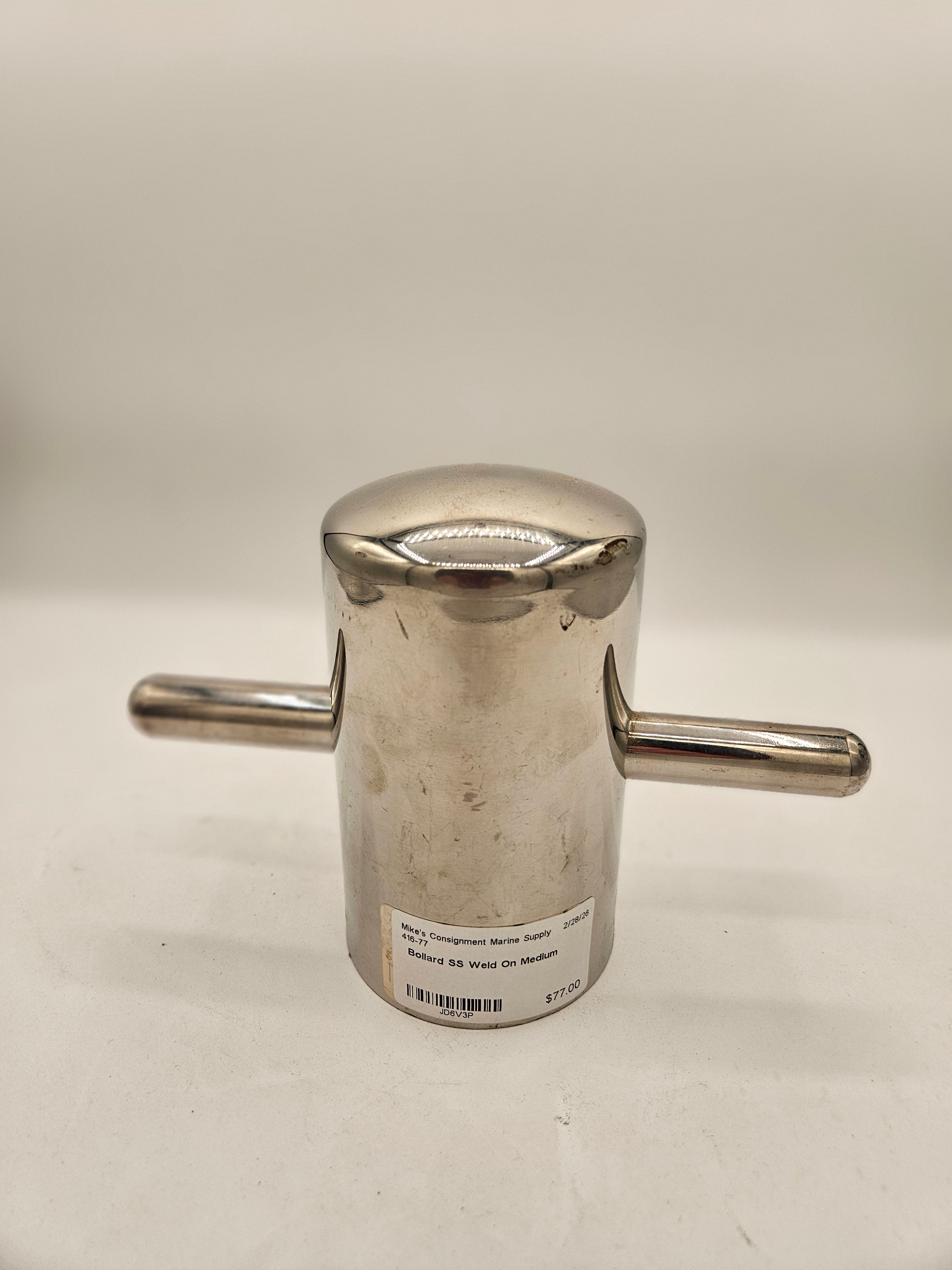 Bollard SS Weld On Medium