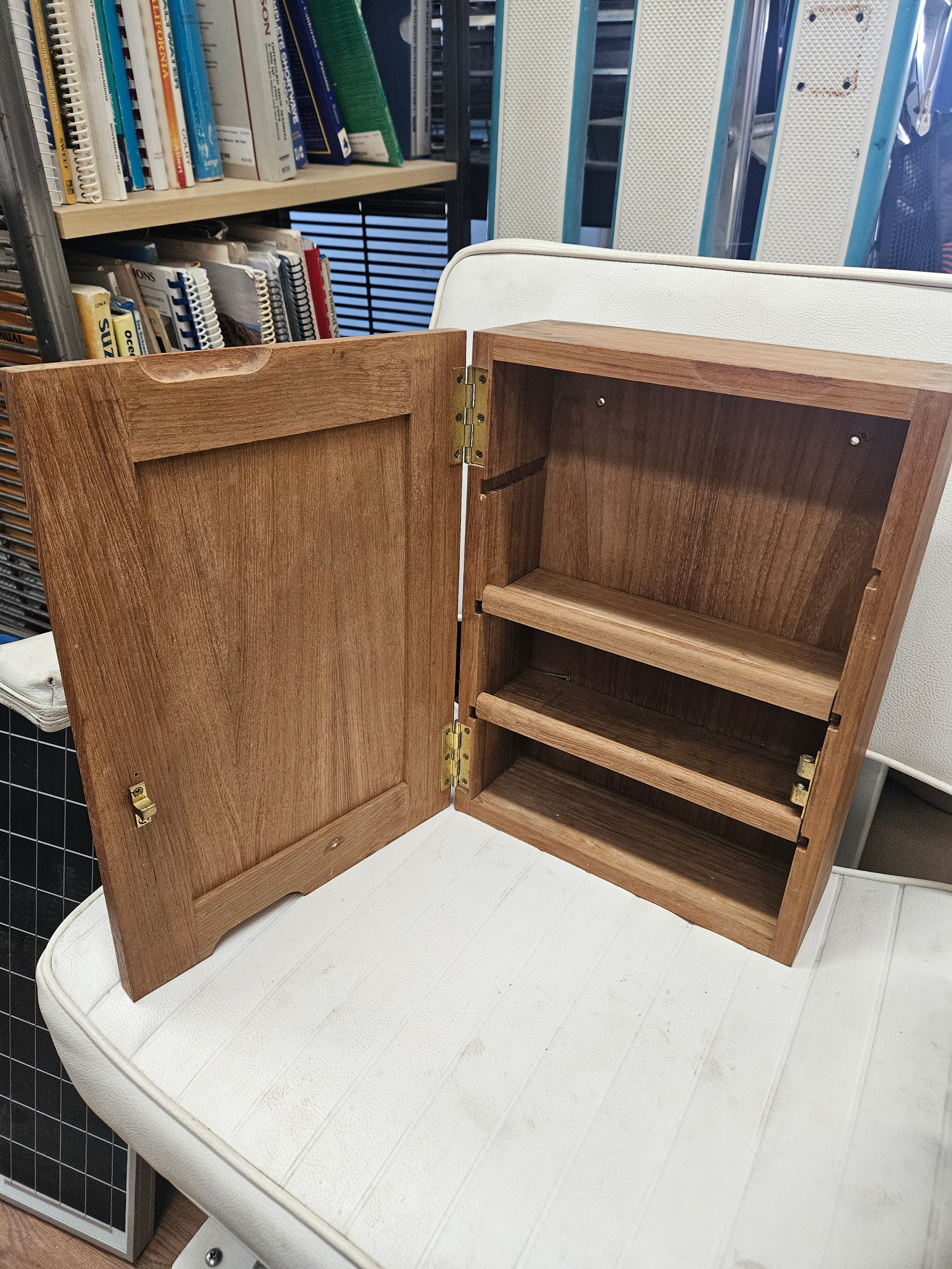Teak Medicine Cabinet 11x15