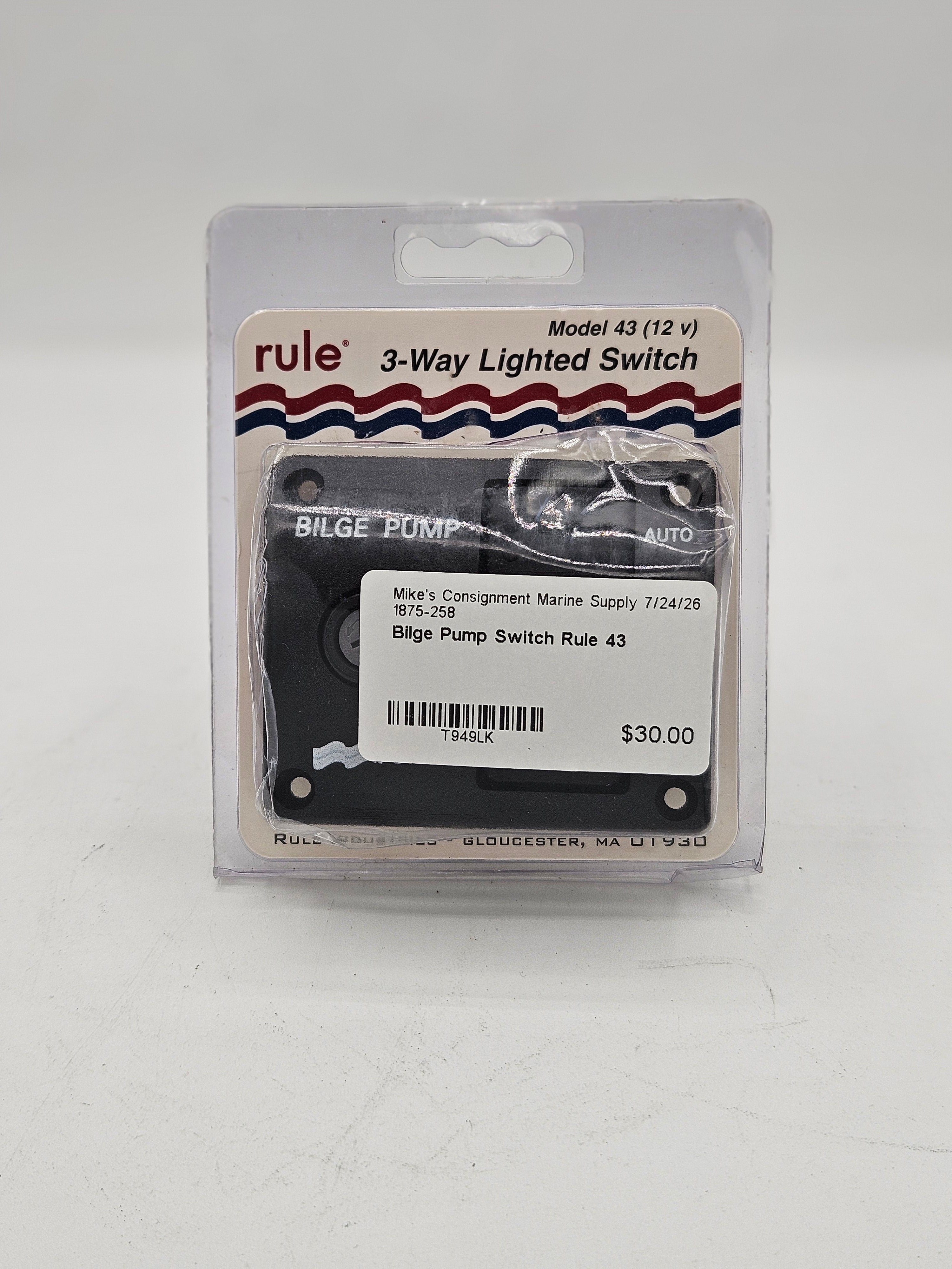 Bilge Pump Switch