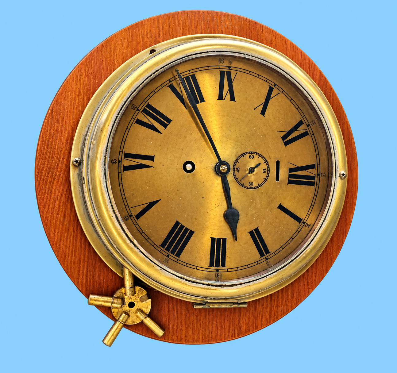Brass Windup Clock Smith Astral working